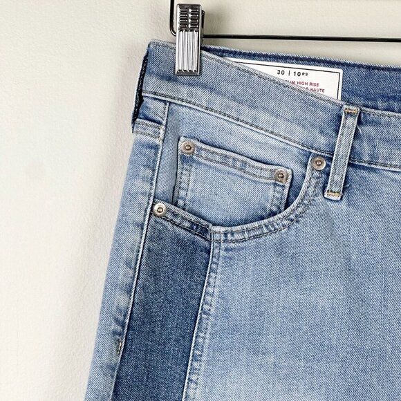 Gap Vintage Slim High Rise Two Tone Jeans Light Wash - Picture 6 of 11